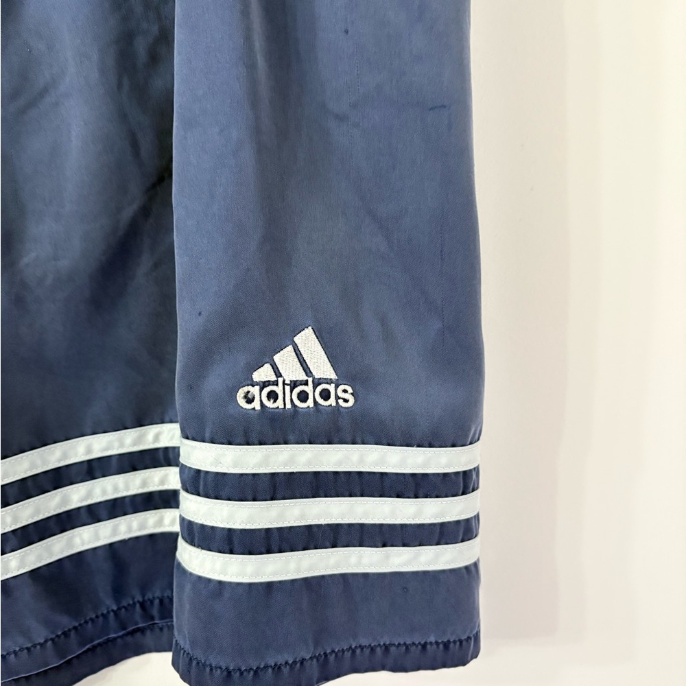 VINTAGE RARE ADIDAS Y2K Mens XL Lined Blue Athletic Soccer Football Shorts - Picture 2 of 7